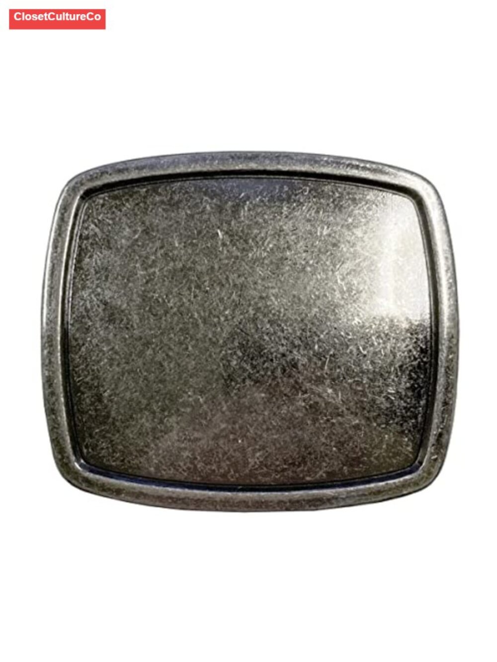 Vintage Blank Belt Buckle Fits 1.5 in Strap Zinc Antique Finish